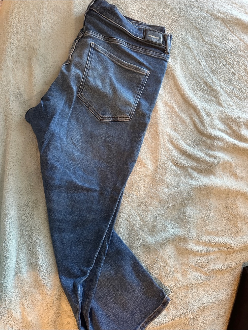 Dark Wash Blue Jeans - Slmi Ankle Fit 16S